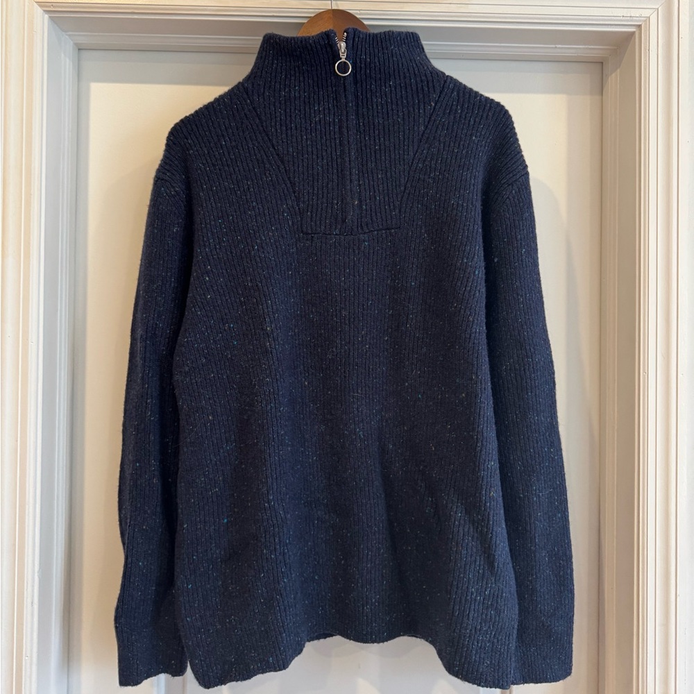 APC wool-blend quarter zip sweater